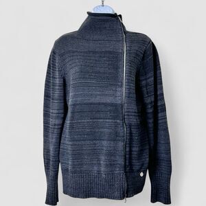 Armani Exchange Knit Sweater Womens XL Quiet Luxury Mock Neck Edgy Capsule